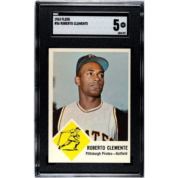 1963 Fleer #56 Roberto Clemente (SGC 5)