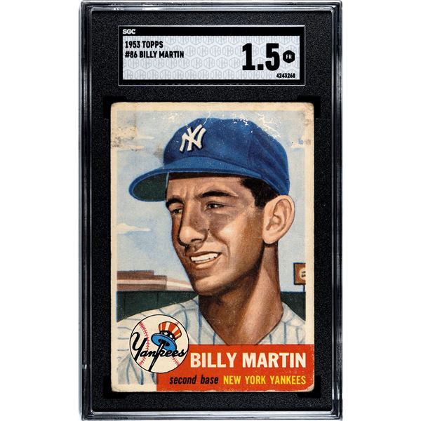 1953 Topps #86 Billy Martin (SGC 1.5)