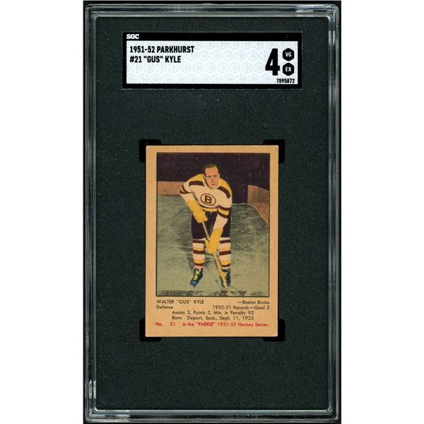 1951-52 Parkhurst #21 Gus Kyle RC (SGC 4)