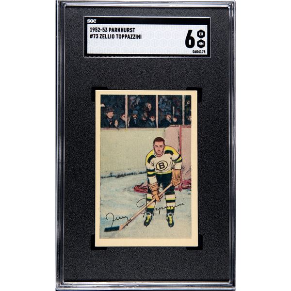 1952-53 Parkhurst #73 Zellio Toppazzini RC (SGC 6)