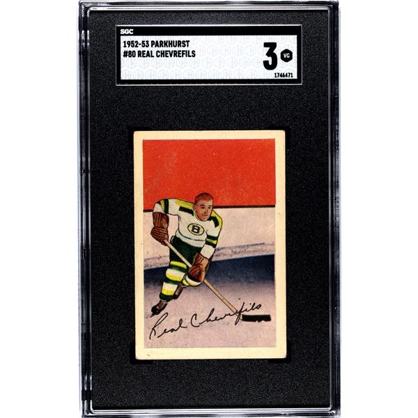 1952-53 Parkhurst #80 Real Chevrefils RC (SGC 3)