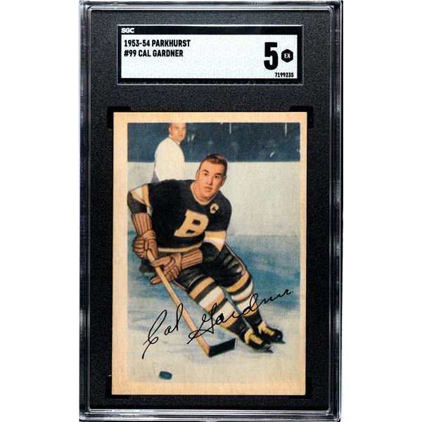 1953-54 Parkhurst #99 Cal Gardner (SGC 5)