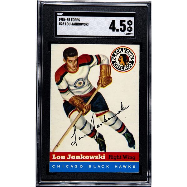 1954-55 Topps #28 Lou Jankwoski (SGC 4.5)