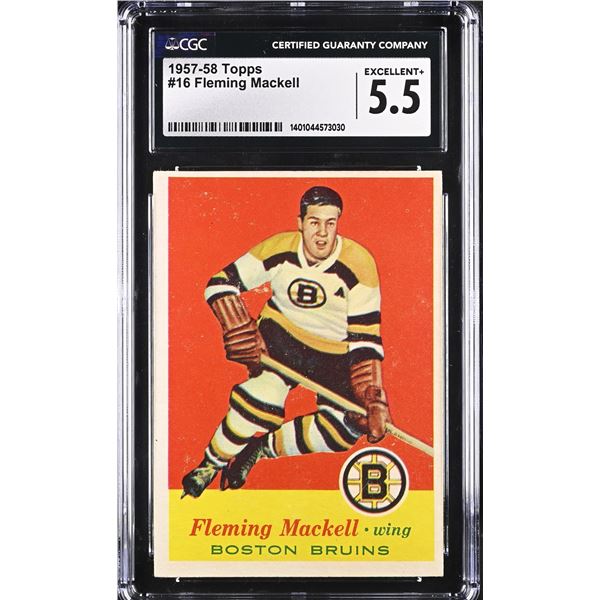 1957-58 Topps #16 Flem Mackell (CGC 5.5)