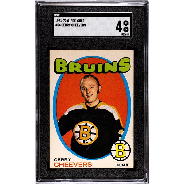 1971-72 O-Pee-Chee #54 Gerry Cheevers (SGC 4)