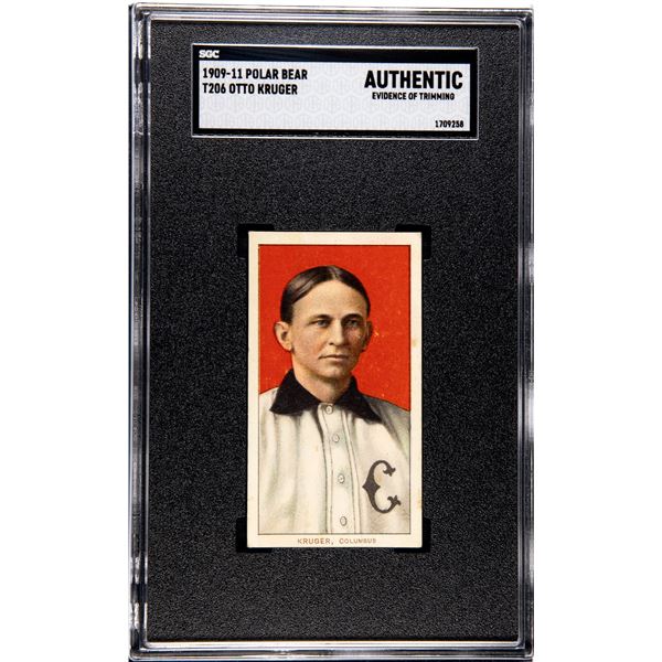 1909-11 T206 Art Kruger (SGC AUTH) Polar Bear