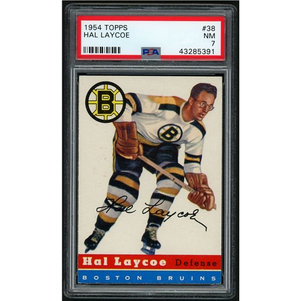 1954-55 Topps #38 Hal Laycoe (PSA 7)