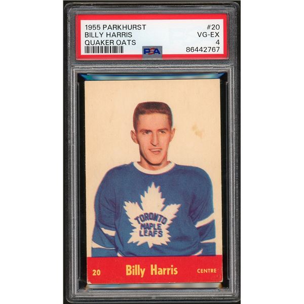 1955-56 Quaker Oats #20 Billy Harris RC (PSA 4)