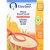Image 1 : NEW 6 X 227G GERBER CEREALS WHEAT BISCUIT