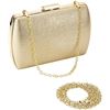 Image 1 : CLUTCH PURSES FOR WOMEN WEDDING AND PARTY A-GOLD