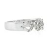 Image 5 : 14k White Gold 0.23 ctw Diamond Interlocking Open Circular Link Design Band Ring
