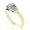 Image 9 : Antique Edwardian 18k Gold Platinum European Diamond w/ Accents Engagement Ring