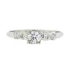 Image 4 : Antique Art Deco Platinum .34 ctw Round Diamond w/ Accents Promise Engagement Ri