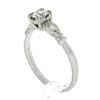 Image 9 : Antique Art Deco Platinum .34 ctw Round Diamond w/ Accents Promise Engagement Ri