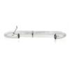 Image 5 : 14K White Gold 6.75 5.9mm Classic Tube Polished Hinged Open Bangle Bracelet