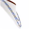 Image 2 : Judith Ripka 18K Gold Blue Topaz Faceted Tube w/ Diamond 36" Long Chain Necklace