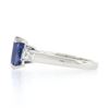 Image 7 : Vintage Platinum GIA Burma NO HEAT Cushion Sapphire & Diamond Engagement Ring