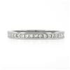 Image 7 : 18k White Gold 0.80 ctw Channel Princess Diamond Eternity Stack Wedding Band Rin