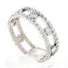 Image 9 : 18k White Gold 1.44 ctw Round Brilliant Diamond Open Center Eternity Band Ring