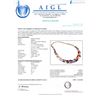 Image 4 : 81.38 ctw Multicolor Sapphire and 3.63 ctw Diamond 14K Yellow Gold Necklace