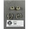 Image 2 : 2 Pairs Of 925 Sterling Silver Earrings
