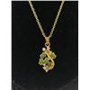 Image 2 : Beautiful Gold Genuine BC Jade Pendant & Chain