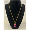 Image 2 : New Jewelry Lot - 18" Necklace w/ Pretty 1.5" Pendant & 2 Metal Bracelets