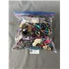Image 1 : Large Bag w/ Lot Of Various Costume Jewelry, Parts, Etc