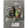 Image 2 : 2 Small Bags w/ Lot Of Misc. Costume Jewelry, Parts, Etc