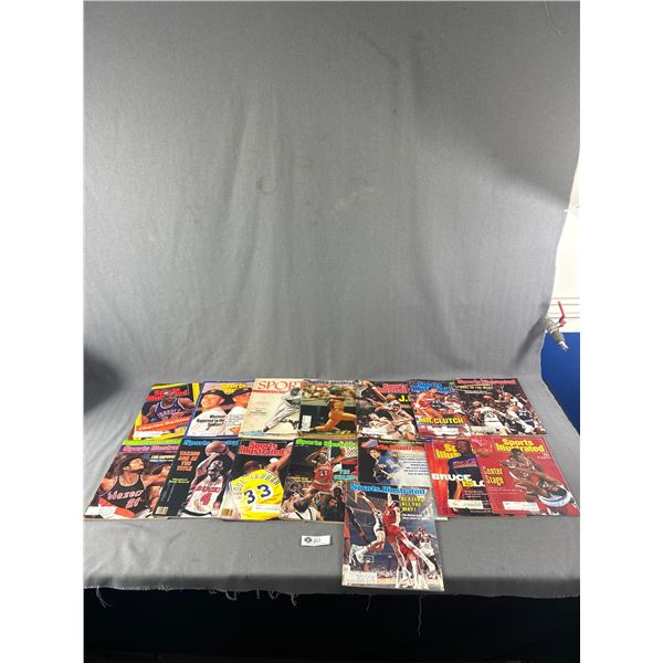 Lot of 15 Vitnage Sports Illustrated Magazines