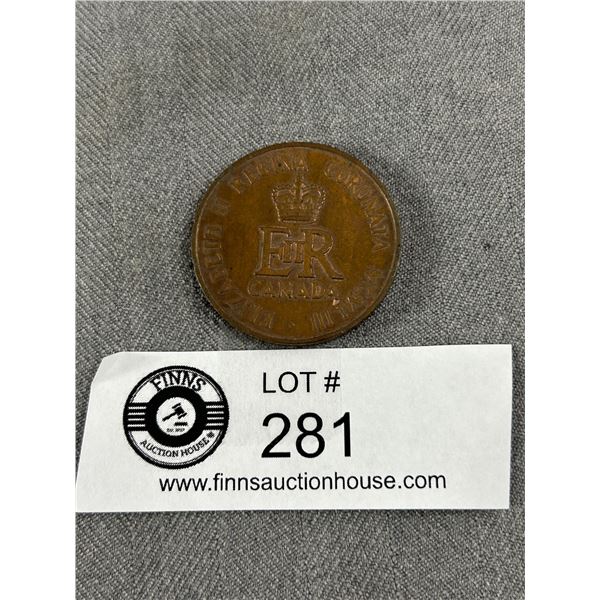 1953 Canada Coronation Medalliion. Heavy