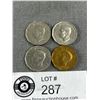 Image 2 : 4 Vintage Canadian Nickles 1942 & 1951. Good Condition