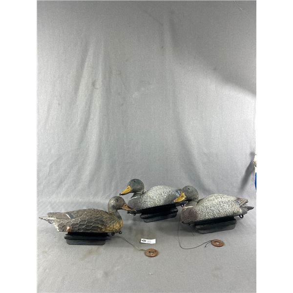 Lot of 3 Vintage Duck Decoys