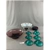 Image 1 : Nice Lot of Various Vintage Glass Décor. Bowls, Etc