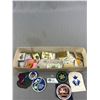 Image 1 : Large Lot of Various Collectibles, Including Match Books,Patches, Stamps etc