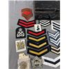 Image 2 : Military Lot of Stripes, Patches, Badges Etc