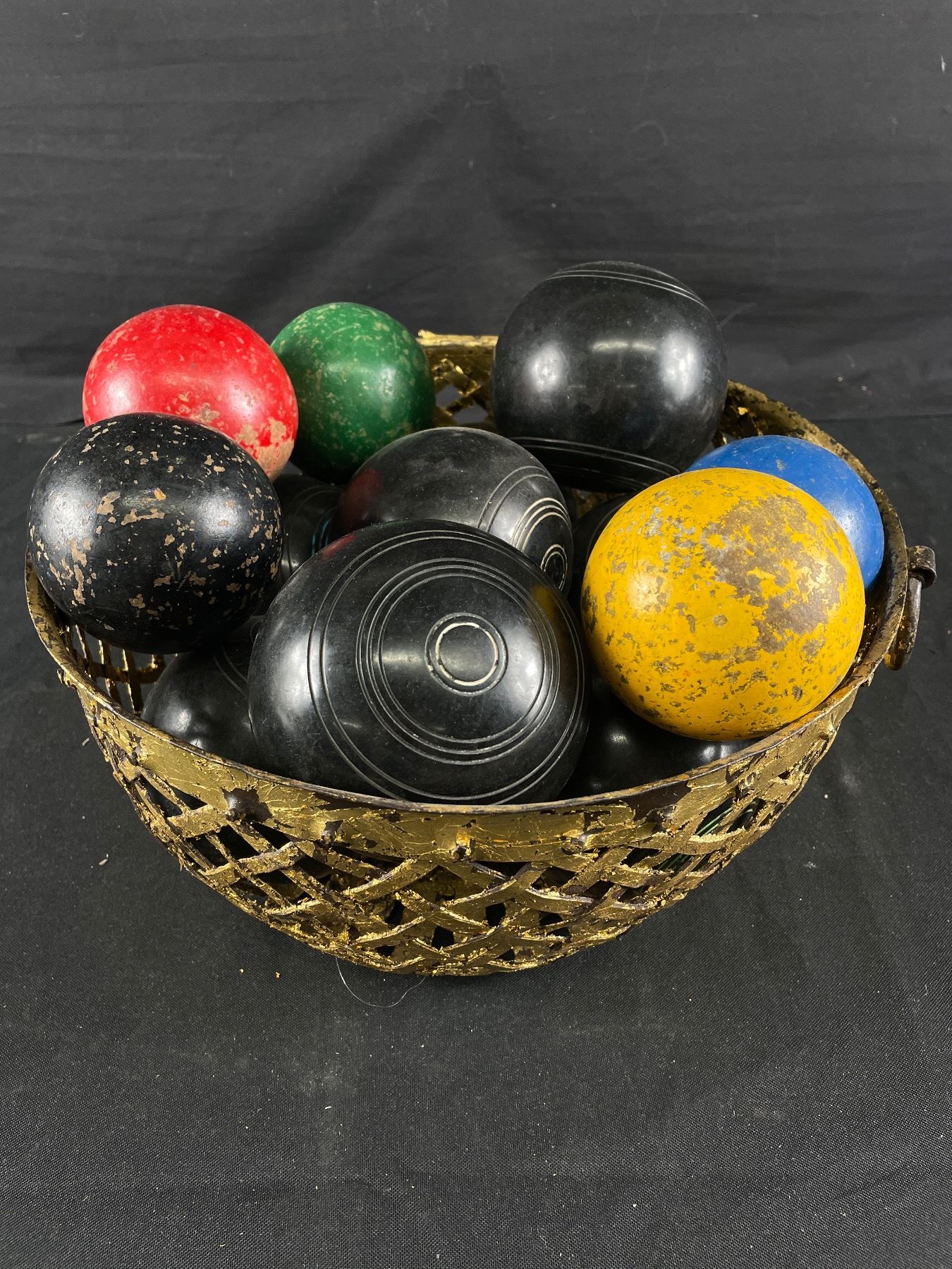 Boochi Ball Set with Brass Bowl.