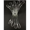 Image 2 : Gorgeous Clear Heavy Leaf Design Vase. Approx. 15.5"L