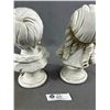 Image 2 : Nice Pair of Children's Busts. Universal Statue Company Chicago, Dated 1963