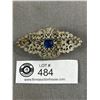 Image 2 : Beautiful Edwardian Blue Stone Brooch