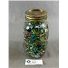 Image 2 : Jar Filled with Vintage Marbles