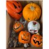 Image 1 : Nice Lot of Halloween Jack O Lanterns Blow Molds,( Working) Skull and Skeleton