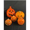 Image 2 : Nice Lot of Halloween Jack O Lanterns Blow Molds,( Working) Skull and Skeleton
