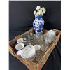 Image 1 : Nice Home Décor Lot. Vase, Cups, Canisters, Bowls Etc