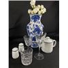 Image 2 : Nice Home Décor Lot. Vase, Cups, Canisters, Bowls Etc