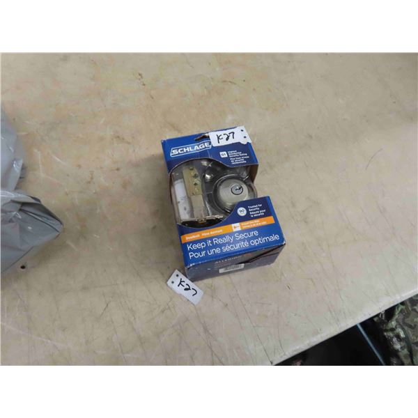New Schlage Dead Bolt 