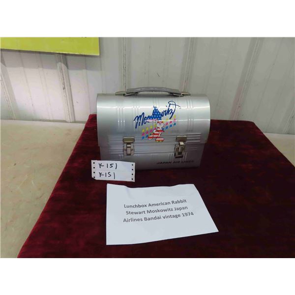 Lunch Box American Rabbit Stewart Moskowitz Japan Airlines Bandai 
