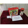 Image 1 : 1970 Red Walt Disney World Plastic Lunch Box and Thermos from England
