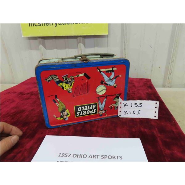 1957 Ohio Art Sports Afield Double Upside Down Error Mistake Metal 