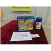 Image 1 : 1973 Aladdin Blue Tom and Jerry Plastic Lunch Box and Thermos from